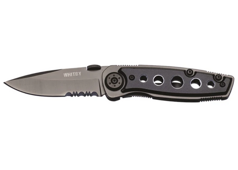 Whitby and Co LK331  Gun Metal Lock Knife (2.5")