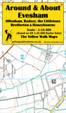 YP Around & About Evesham, Offenham, Badsey, The Littletons, Bretforton & Honeybourne Walking Map