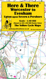 YP Here & There Worcester To Evesham, Upton Upon Severn & Pershore Cycling Map