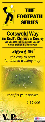 YP ZigZag Cotswold Way 2: The Devil's Chimney To Dursley Walking Map