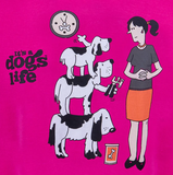 Its A Dogs Life Feeding Time Ladies T Shirt