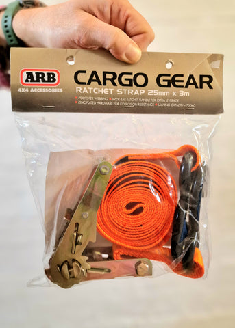ARB Cargo Gear Ratchet Strap 25mm x 3m