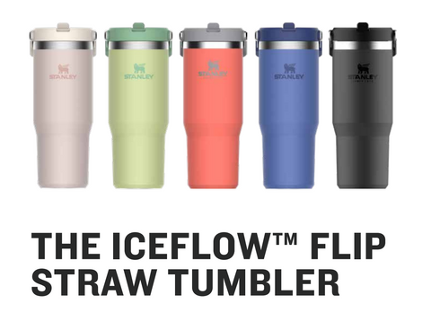 Stanley The IceFlow Flip Straw Tumbler Charcoal 0.89L - Stanley The IceFlow  Flip Straw Tumbler Charcoal 0.89L