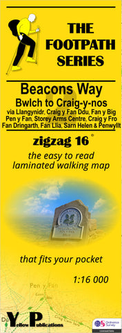 YP ZigZag Beacons Way 2: Bwlch to Craig-y-nos Walking Map