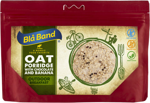 Bla Band Outdoor Breakfast Oat Porridge With Chocolate And Banana