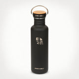 Earthwell Woodie  Water Bottle 800ml Maple Top Volcanic Black