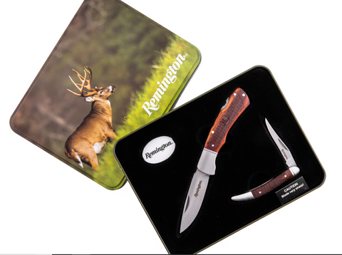 Remington Back Lock & Toothpick Gift Set In Tin