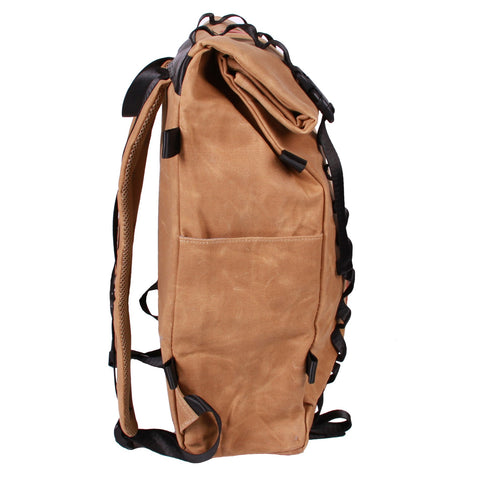 Rockagator LIFEstyle Phoenix Waxed Canvas Roll Top Backpack Outdoor Adventurer Survival Camping and Adventure