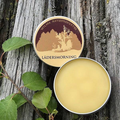 A natural leather grease for your leather products. It has outstanding ability to penetrate and makes the leather - regardless of thickness - very soft, smooth and highly water-repellent. Contains: Lanolin, organic vegetable oils and essential birch oil and beeswax. 70g Tin.