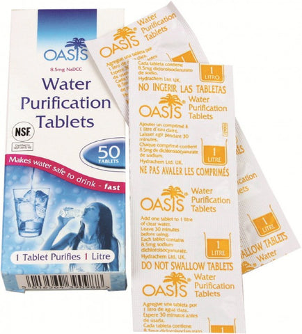 Oasis Water Purificaton Tablets | Outdoor Adventurer